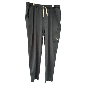 Vuori Mens Performance Joggers XXL Charcoal Gray With Zippered Pockets